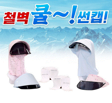 철벽 쿨 썬캡 8종 햇빛가리개 얼굴 여름모자 여자