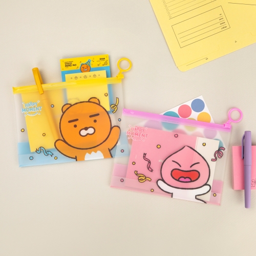 [카카오프렌즈] 해피모먼트 PVC 파우치 / 1개입