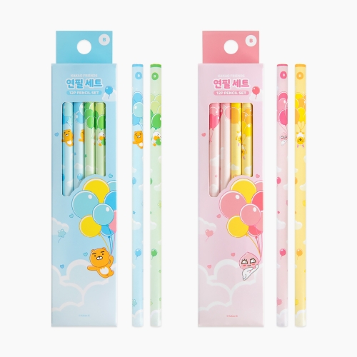 [카카오프렌즈] 오 해피데이 12P 연필세트 / B심 / 1개입