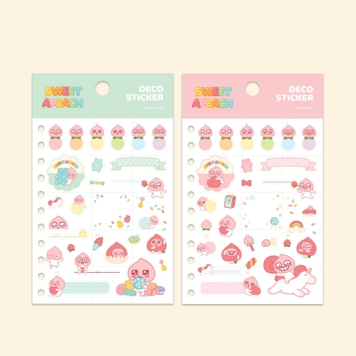 [카카오프렌즈] 스윗어피치 투명데코스티커 (어피치A) / 95x155mm / 1개입