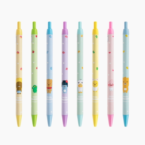 [카카오프렌즈] 리틀프렌즈 노크식볼펜 0.38mm / 9x145mm / 1개입