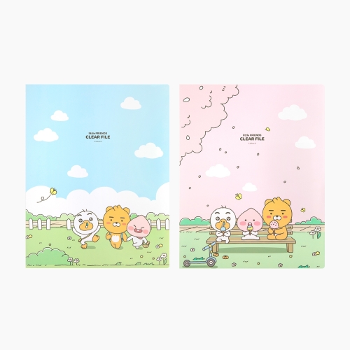 [카카오프렌즈] 리틀프렌즈 PP클리어화일 40매 크리어 / 245x310mm / 1개입